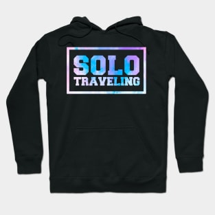 solo traveling , sailing and canoeing , retro hippie van beach surfer longboard aloha Hoodie